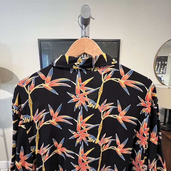 Stussy - Bamboo Pattern S/S Shirt (#114928-001) - Black, Red - Picture 6 of 7